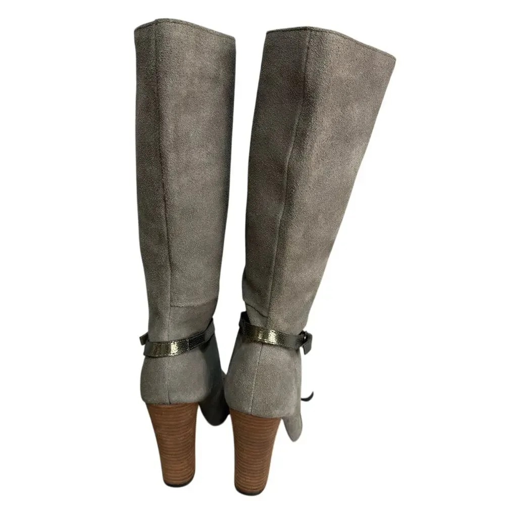 Joyfolie Women’s Boots sz 7 Leather Suede Knee High Victorian Dainty #K476